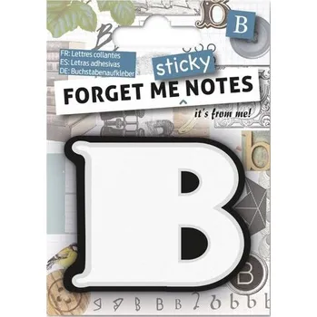 Set školních potřeb Forget me sticky notes kart samoprzylepne litera B