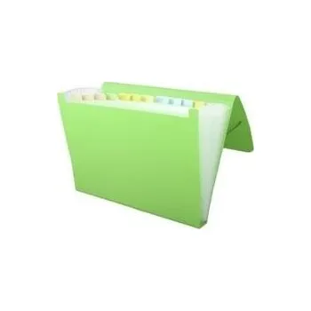 Set školních potřeb Teczka z przegródkami A4 PP-104 zielona PENMATE