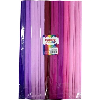 Set školních potřeb Bibuła marszczona 25x200cm mix różowy 10 rolek