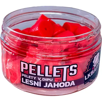 Nástraha LK Baits Pelety V Dipu 12 mm 60 g - Lesní Jahoda