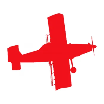 Polep vozidla SAMOLEPKA Práškovací letoun Čmelák pravá (10 - červená) NA AUTO, NÁLEPKA, FÓLIE, POLEP, TUNING, VLASTNÍ TEXT, TISK, AUTOSAMOLEPKY.cz, POLEPY, OBRÁZEK, LOGO, SAMOLEPKY