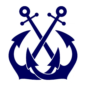 Samolepící dekorace SAMOLEPKA Kotva 004 dvě spojené (23 - tmavě modrá) NA AUTO, NÁLEPKA, FÓLIE, POLEP, TUNING, VLASTNÍ TEXT, TISK, AUTOSAMOLEPKY.cz, POLEPY, OBRÁZEK, LOGO, SAMOLEPKY