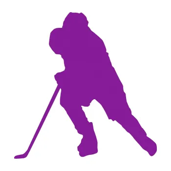 Autodoplněk Samolepka na auto Hokejista 023 levá (14 - fialová) NÁLEPKA, FÓLIE, POLEPY, TUNING, VLASTNÍ TEXT, TISK, AUTOSAMOLEPKY.cz, SAMOLEPKY, OBRÁZEK, LOGO, VÝROBA, PRODEJ