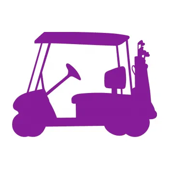Polep vozidla SAMOLEPKA Golfista 012 levá vozík (14 - fialová) NA AUTO, NÁLEPKA, FÓLIE, POLEP, TUNING, VLASTNÍ TEXT, TISK, AUTOSAMOLEPKY.cz, POLEPY, OBRÁZEK, LOGO, SAMOLEPKY