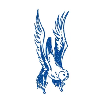 Samolepicí dekorace na vozidlo Predators 019 pravá sova (88 - Ultra Metalic modrá) SAMOLEPKA NA AUTO, NÁLEPKA, FÓLIE, POLEP, TUNING, VLASTNÍ TEXT, TISK, AUTOSAMOLEPKY.cz, POLEPY, OBRÁZEK, LOGO, 3D STICKERS