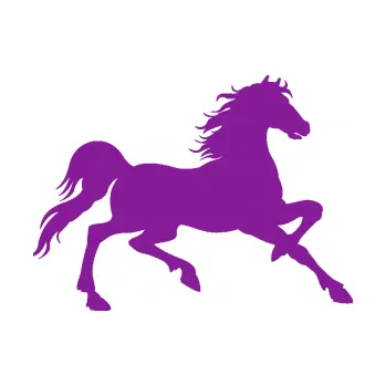 Samolepící dekorace SAMOLEPKA Kůň 037 pravá (14 - fialová) NA AUTO, NÁLEPKA, FÓLIE, POLEP, TUNING, VLASTNÍ TEXT, TISK, AUTOSAMOLEPKY.cz, POLEPY, OBRÁZEK, LOGO, SAMOLEPKY