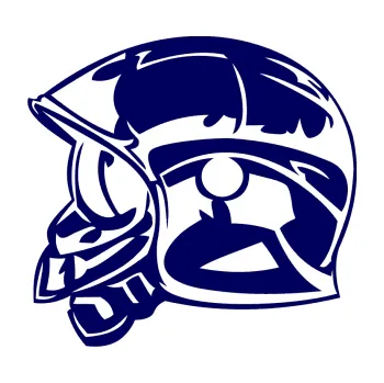 Samolepící dekorace SAMOLEPKA Helma levá (23 - tmavě modrá) NA AUTO, NÁLEPKA, FÓLIE, POLEP, TUNING, VLASTNÍ TEXT, TISK, AUTOSAMOLEPKY.cz, POLEPY, OBRÁZEK, LOGO, SAMOLEPKY