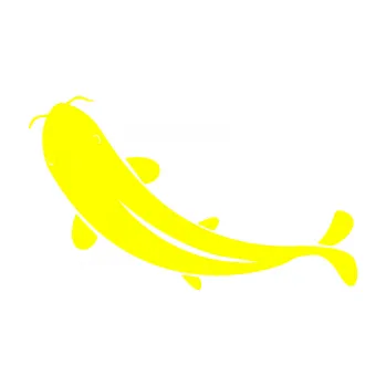 Polep vozidla SAMOLEPKA Ryba 001 levá (05 - žlutá citron) NA AUTO, NÁLEPKA, FÓLIE, POLEP, TUNING, VLASTNÍ TEXT, TISK, AUTOSAMOLEPKY.cz, POLEPY, OBRÁZEK, LOGO, SAMOLEPKY