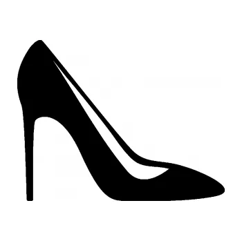 Samolepící dekorace Dámská bota 001 pravá lodička (01 - černá) SAMOLEPKA NA AUTO, NÁLEPKA, FÓLIE, POLEP, TUNING, VLASTNÍ TEXT, TISK, AUTOSAMOLEPKY.cz, POLEPY, OBRÁZEK, LOGO, 3D STICKERS