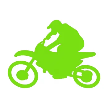 Samolepící dekorace SAMOLEPKA Motorka 031 levá motokros (04 - zelená kawasaki) NA AUTO, NÁLEPKA, FÓLIE, POLEP, TUNING, VLASTNÍ TEXT, TISK, AUTOSAMOLEPKY.cz, POLEPY, OBRÁZEK, LOGO, SAMOLEPKY