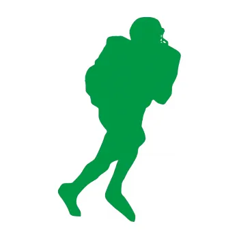 Polep vozidla Americký fotbal 002 pravá (12 - zelená) SAMOLEPKA NA AUTO, NÁLEPKA, FÓLIE, POLEP, TUNING, VLASTNÍ TEXT, TISK, AUTOSAMOLEPKY.cz, POLEPY, OBRÁZEK, LOGO, 3D STICKERS