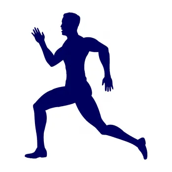 Polep vozidla Běžec 003 levá (23 - tmavě modrá) SAMOLEPKA NA AUTO, NÁLEPKA, FÓLIE, POLEP, TUNING, VLASTNÍ TEXT, TISK, AUTOSAMOLEPKY.cz, POLEPY, OBRÁZEK, LOGO, 3D STICKERS