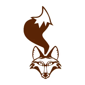 Samolepící dekorace SAMOLEPKA Liška 002 pravá (15 - hnědá) NA AUTO, NÁLEPKA, FÓLIE, POLEP, TUNING, VLASTNÍ TEXT, TISK, AUTOSAMOLEPKY.cz, POLEPY, OBRÁZEK, LOGO, SAMOLEPKY