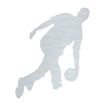 Samolepicí dekorace na vozidlo Bowling 003 pravá hráč (61 - škrábaný hliník) SAMOLEPKA NA AUTO, NÁLEPKA, FÓLIE, POLEP, TUNING, VLASTNÍ TEXT, TISK, AUTOSAMOLEPKY.cz, POLEPY, OBRÁZEK, LOGO, 3D STICKERS