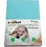 Vesna Prostěradlo JERSEY EXCELLENT s elastanem tyrkysové 160x200
