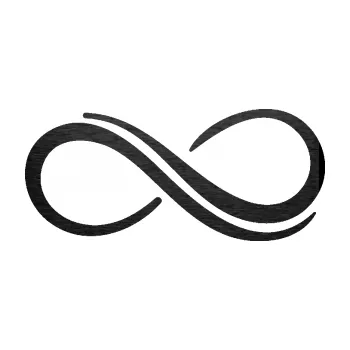 samolepka Inifinity 001 pravá (63 - škrábaný kov černý) SAMOLEPKA NA AUTO, NÁLEPKA, FÓLIE, POLEP, TUNING, VLASTNÍ TEXT, TISK, AUTOSAMOLEPKY.cz, POLEPY, OBRÁZEK, LOGO, 3D STICKERS