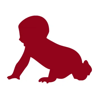 samolepka Dítě v autě 025 levá miminko silueta (07 - bordó vínová) SAMOLEPKA NA AUTO, NÁLEPKA, FÓLIE, POLEP, TUNING, VLASTNÍ TEXT, TISK, AUTOSAMOLEPKY.cz, POLEPY, OBRÁZEK, LOGO, 3D STICKERS