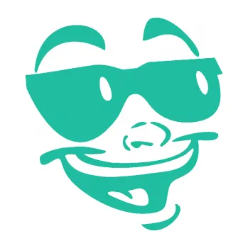 Samolepící dekorace SAMOLEPKA Obličej 005 pravá veselý s brýlemi (25 - tyrkysová) NA AUTO, NÁLEPKA, FÓLIE, POLEP, TUNING, VLASTNÍ TEXT, TISK, AUTOSAMOLEPKY.cz, POLEPY, OBRÁZEK, LOGO, SAMOLEPKY