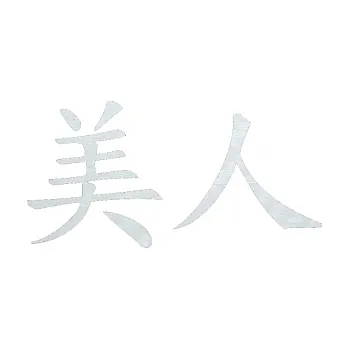 Polep vozidla SAMOLEPKA Čínský znak Beauty (51 - 3D karbon bílý) NA AUTO, NÁLEPKA, FÓLIE, POLEP, TUNING, VLASTNÍ TEXT, TISK, AUTOSAMOLEPKY.cz, POLEPY, OBRÁZEK, LOGO, SAMOLEPKY