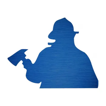 Samolepící dekorace SAMOLEPKA Hasič 004 levá (65 - škrábaný kov modrý) NA AUTO, NÁLEPKA, FÓLIE, POLEP, TUNING, VLASTNÍ TEXT, TISK, AUTOSAMOLEPKY.cz, POLEPY, OBRÁZEK, LOGO, SAMOLEPKY