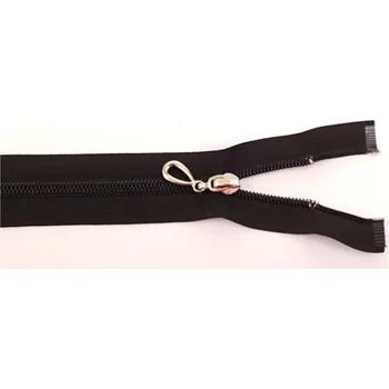 Galanterie Tkaczik Umělý - spirálový zip rozdělávací Černý Velikost: 75cm