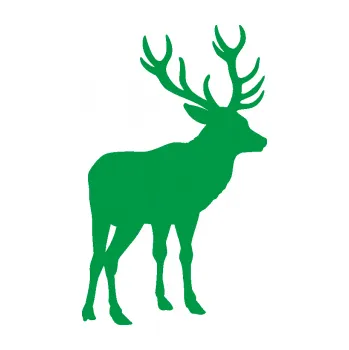 Samolepící dekorace Jelen 003 pravá (12 - zelená) SAMOLEPKA NA AUTO, NÁLEPKA, FÓLIE, POLEP, TUNING, VLASTNÍ TEXT, TISK, AUTOSAMOLEPKY.cz, POLEPY, OBRÁZEK, LOGO, 3D STICKERS