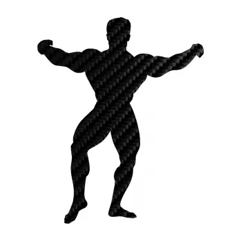 Polep vozidla Kulturista 008 levá (50 - 3D karbon černý) SAMOLEPKA NA AUTO, NÁLEPKA, FÓLIE, POLEP, TUNING, VLASTNÍ TEXT, TISK, AUTOSAMOLEPKY.cz, POLEPY, OBRÁZEK, LOGO, 3D STICKERS