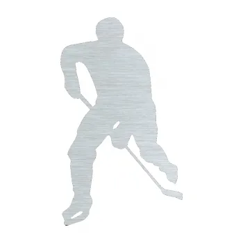 Samolepicí dekorace na vozidlo Hokejista 022 levá (61 - škrábaný hliník) SAMOLEPKA NA AUTO, NÁLEPKA, FÓLIE, POLEP, TUNING, VLASTNÍ TEXT, TISK, AUTOSAMOLEPKY.cz, POLEPY, OBRÁZEK, LOGO, 3D STICKERS
