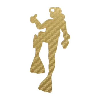 Polep vozidla SAMOLEPKA Potápěč 001 levá (59 - 3D karbon zlatý) NA AUTO, NÁLEPKA, FÓLIE, POLEP, TUNING, VLASTNÍ TEXT, TISK, AUTOSAMOLEPKY.cz, POLEPY, OBRÁZEK, LOGO, SAMOLEPKY