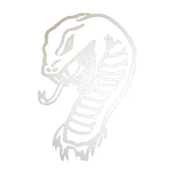 Samolepící dekorace SAMOLEPKA Cobra levá (82 - odrazková reflexní bílá) NA AUTO, NÁLEPKA, FÓLIE, POLEP, TUNING, VLASTNÍ TEXT, TISK, AUTOSAMOLEPKY.cz, POLEPY, OBRÁZEK, LOGO, SAMOLEPKY