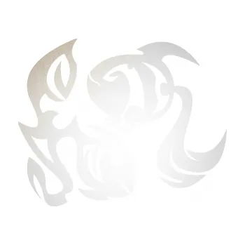 Samolepící dekorace SAMOLEPKA Ryby 003 levá (82 - odrazková reflexní bílá) NA AUTO, NÁLEPKA, FÓLIE, POLEP, TUNING, VLASTNÍ TEXT, TISK, AUTOSAMOLEPKY.cz, POLEPY, OBRÁZEK, LOGO, SAMOLEPKY