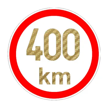 samolepka Maximální rychlost 400km - nejvyšší konstrukční rychlost (59 - 3D karbon zlatý) SAMOLEPKA NA AUTO, NÁLEPKA, FÓLIE, POLEP, TUNING, VLASTNÍ TEXT, TISK, AUTOSAMOLEPKY.cz, POLEPY, OBRÁZEK, LOGO, 3D STICKERS