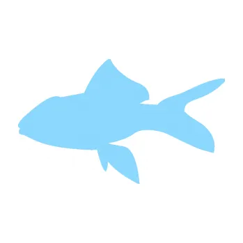 Polep vozidla SAMOLEPKA Ryba 002 levá (03 - světle modrá) NA AUTO, NÁLEPKA, FÓLIE, POLEP, TUNING, VLASTNÍ TEXT, TISK, AUTOSAMOLEPKY.cz, POLEPY, OBRÁZEK, LOGO, SAMOLEPKY