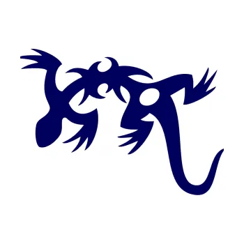 Samolepící dekorace Ještěrka 002 levá (23 - tmavě modrá) SAMOLEPKA NA AUTO, NÁLEPKA, FÓLIE, POLEP, TUNING, VLASTNÍ TEXT, TISK, AUTOSAMOLEPKY.cz, POLEPY, OBRÁZEK, LOGO, 3D STICKERS