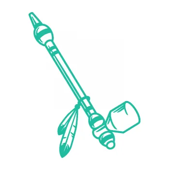 Samolepící dekorace Dýmka míru pravá (25 - tyrkysová) SAMOLEPKA NA AUTO, NÁLEPKA, FÓLIE, POLEP, TUNING, VLASTNÍ TEXT, TISK, AUTOSAMOLEPKY.cz, POLEPY, OBRÁZEK, LOGO, 3D STICKERS