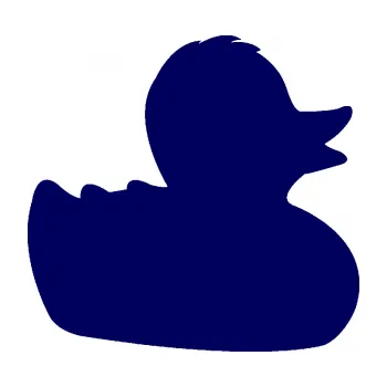 Samolepící dekorace SAMOLEPKA Kachnička 001 pravá (23 - tmavě modrá) NA AUTO, NÁLEPKA, FÓLIE, POLEP, TUNING, VLASTNÍ TEXT, TISK, AUTOSAMOLEPKY.cz, POLEPY, OBRÁZEK, LOGO, SAMOLEPKY