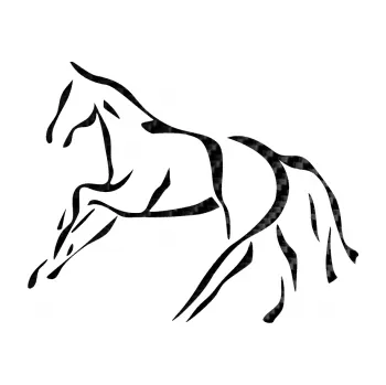 Samolepící dekorace SAMOLEPKA Kůň 024 levá (50 - 3D karbon černý) NA AUTO, NÁLEPKA, FÓLIE, POLEP, TUNING, VLASTNÍ TEXT, TISK, AUTOSAMOLEPKY.cz, POLEPY, OBRÁZEK, LOGO, SAMOLEPKY