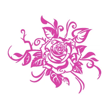 Samolepící dekorace Květina dekor 016 pravá růže (16 - růžová) SAMOLEPKA NA AUTO, NÁLEPKA, FÓLIE, POLEP, TUNING, VLASTNÍ TEXT, TISK, AUTOSAMOLEPKY.cz, POLEPY, OBRÁZEK, LOGO, 3D STICKERS