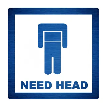 Autodoplněk Samolepka na auto Need head (65 - škrábaný kov modrý) NÁLEPKA, FÓLIE, POLEPY, TUNING, VLASTNÍ TEXT, TISK, AUTOSAMOLEPKY.cz, SAMOLEPKY, OBRÁZEK, LOGO, VÝROBA, PRODEJ