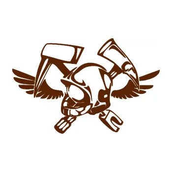 Samolepící dekorace SAMOLEPKA Hasič 011 levá helma (15 - hnědá) NA AUTO, NÁLEPKA, FÓLIE, POLEP, TUNING, VLASTNÍ TEXT, TISK, AUTOSAMOLEPKY.cz, POLEPY, OBRÁZEK, LOGO, SAMOLEPKY