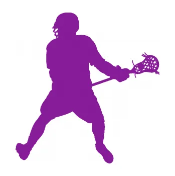 Samolepicí dekorace na vozidlo Lakros 001 levá hráč (14 - fialová) SAMOLEPKA NA AUTO, NÁLEPKA, FÓLIE, POLEP, TUNING, VLASTNÍ TEXT, TISK, AUTOSAMOLEPKY.cz, POLEPY, OBRÁZEK, LOGO, 3D STICKERS