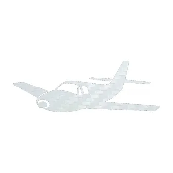 Polep vozidla SAMOLEPKA Letadlo 001 levá (51 - 3D karbon bílý) NA AUTO, NÁLEPKA, FÓLIE, POLEP, TUNING, VLASTNÍ TEXT, TISK, AUTOSAMOLEPKY.cz, POLEPY, OBRÁZEK, LOGO, SAMOLEPKY