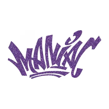 Polep vozidla SAMOLEPKA Maniac - graffiti (87 - Ultra Metalic fialová) NA AUTO, NÁLEPKA, FÓLIE, POLEP, TUNING, VLASTNÍ TEXT, TISK, AUTOSAMOLEPKY.cz, POLEPY, OBRÁZEK, LOGO, SAMOLEPKY