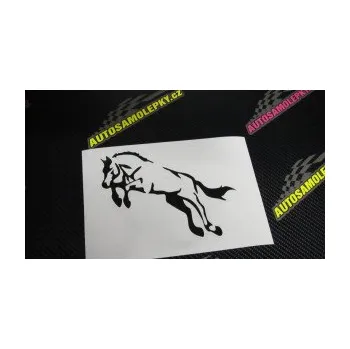 Samolepící dekorace SAMOLEPKA Kůň 025 levá skok (10 - červená) NA AUTO, NÁLEPKA, FÓLIE, POLEP, TUNING, VLASTNÍ TEXT, TISK, AUTOSAMOLEPKY.cz, POLEPY, OBRÁZEK, LOGO, SAMOLEPKY