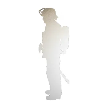 Samolepící dekorace Hasič 003 levá (82 - odrazková reflexní bílá) SAMOLEPKA NA AUTO, NÁLEPKA, FÓLIE, POLEP, TUNING, VLASTNÍ TEXT, TISK, AUTOSAMOLEPKY.cz, POLEPY, OBRÁZEK, LOGO, 3D STICKERS