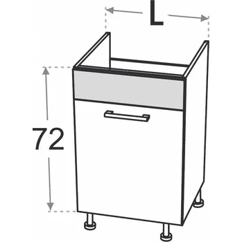 Kuchyňská skříňka Kuchyňská skříňka Duo XL DZ50.1 dřezová