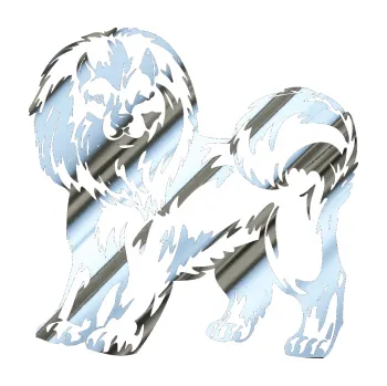 samolepka Pes 029 levá (80 - chrom fólie stříbrná zrcadlová) SAMOLEPKA NA AUTO, NÁLEPKA, FÓLIE, POLEP, TUNING, VLASTNÍ TEXT, TISK, AUTOSAMOLEPKY.cz, POLEPY, OBRÁZEK, LOGO, 3D STICKERS