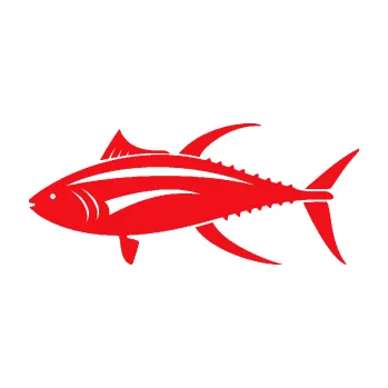 Polep vozidla SAMOLEPKA Ryba 013 levá tuňák (10 - červená) NA AUTO, NÁLEPKA, FÓLIE, POLEP, TUNING, VLASTNÍ TEXT, TISK, AUTOSAMOLEPKY.cz, POLEPY, OBRÁZEK, LOGO, SAMOLEPKY