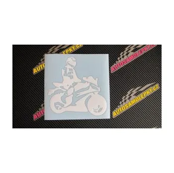 Samolepící dekorace SAMOLEPKA Motorkář 005 pravá (12 - zelená) NA AUTO, NÁLEPKA, FÓLIE, POLEP, TUNING, VLASTNÍ TEXT, TISK, AUTOSAMOLEPKY.cz, POLEPY, OBRÁZEK, LOGO, SAMOLEPKY