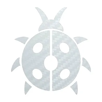 Samolepící dekorace Beruška 002 (51 - 3D karbon bílý) SAMOLEPKA NA AUTO, NÁLEPKA, FÓLIE, POLEP, TUNING, VLASTNÍ TEXT, TISK, AUTOSAMOLEPKY.cz, POLEPY, OBRÁZEK, LOGO, 3D STICKERS